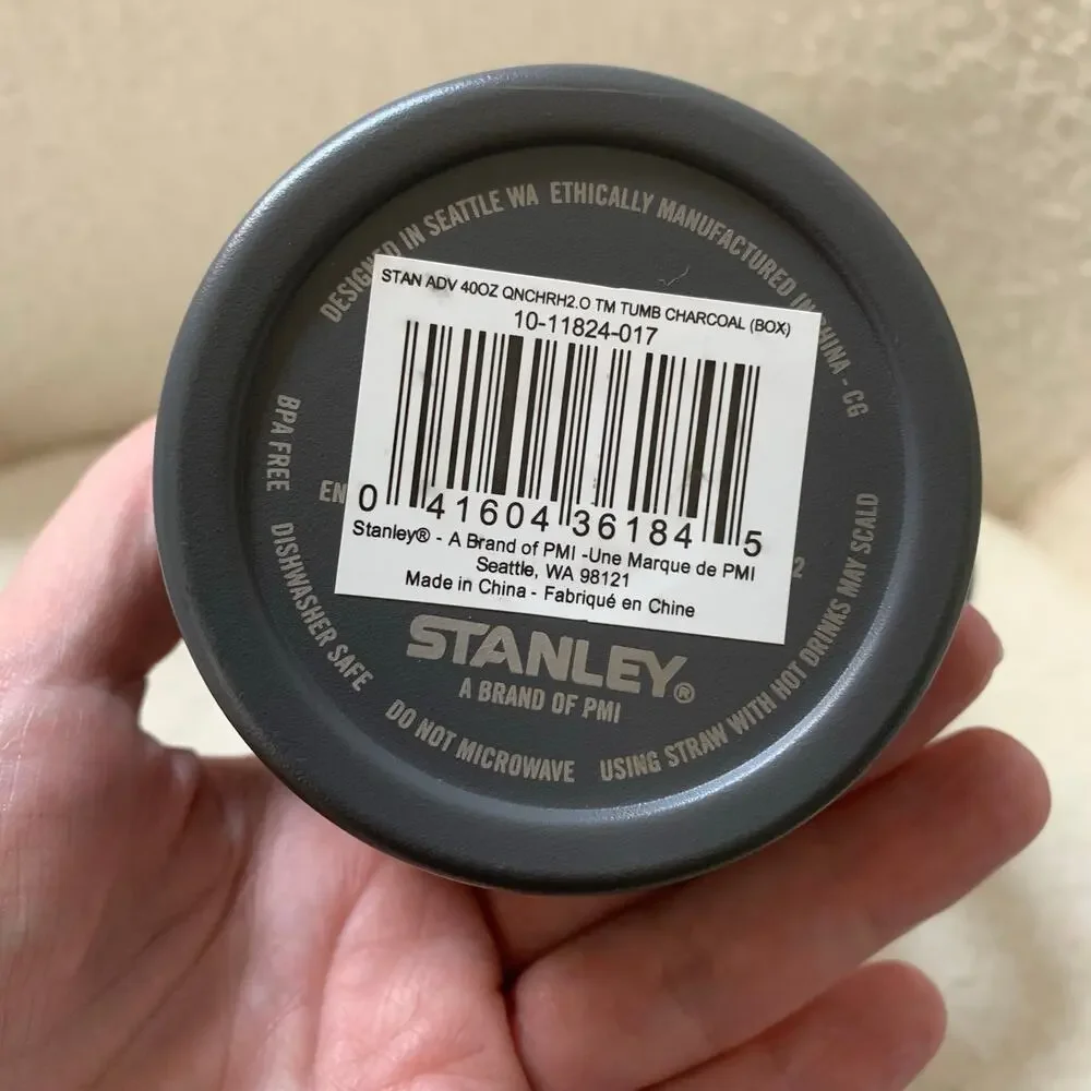 NEW Stanley Flowstate Quencher H2.0 Tumbler 40 oz Charcoal Gray with Teal - Picture 6 of 9